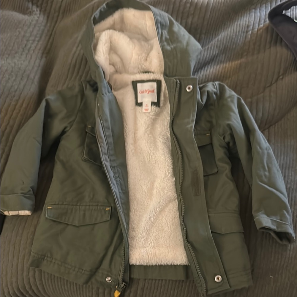 Cat & Jack - 3T Olive Green Jacket with Hood